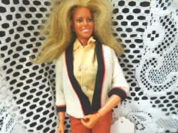 1976 12"  KENNER JAMIE SOMMERS BIONIC WOMAN, TAGGED OUTFIT
